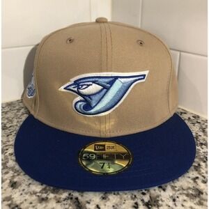 New Era Toronto Blue Jays 59FIFTY 30th Anniversary Ice Camel Fitted Hat 7 1/4